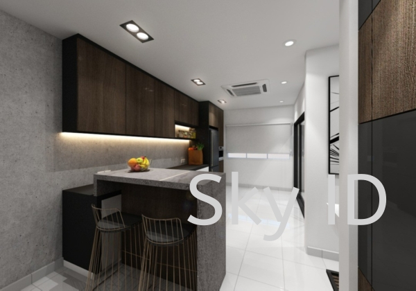 Kitchen Design Kitchen Penang, Bayan Lepas, Malaysia Renovation Contractors, Space Design Planning  | SKY ID & CONSTRUCTION