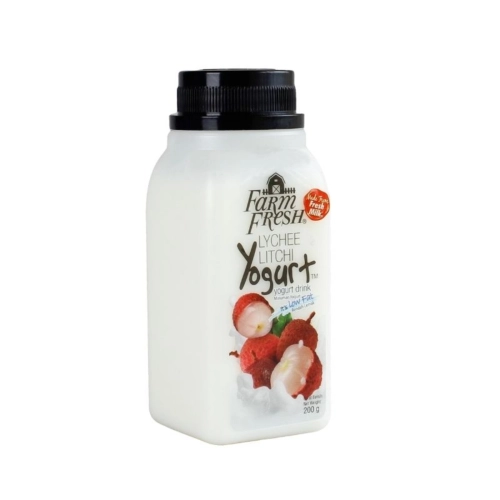 FARM FRESH LYCHEE YOGURT DRINK (12 X 200ML)