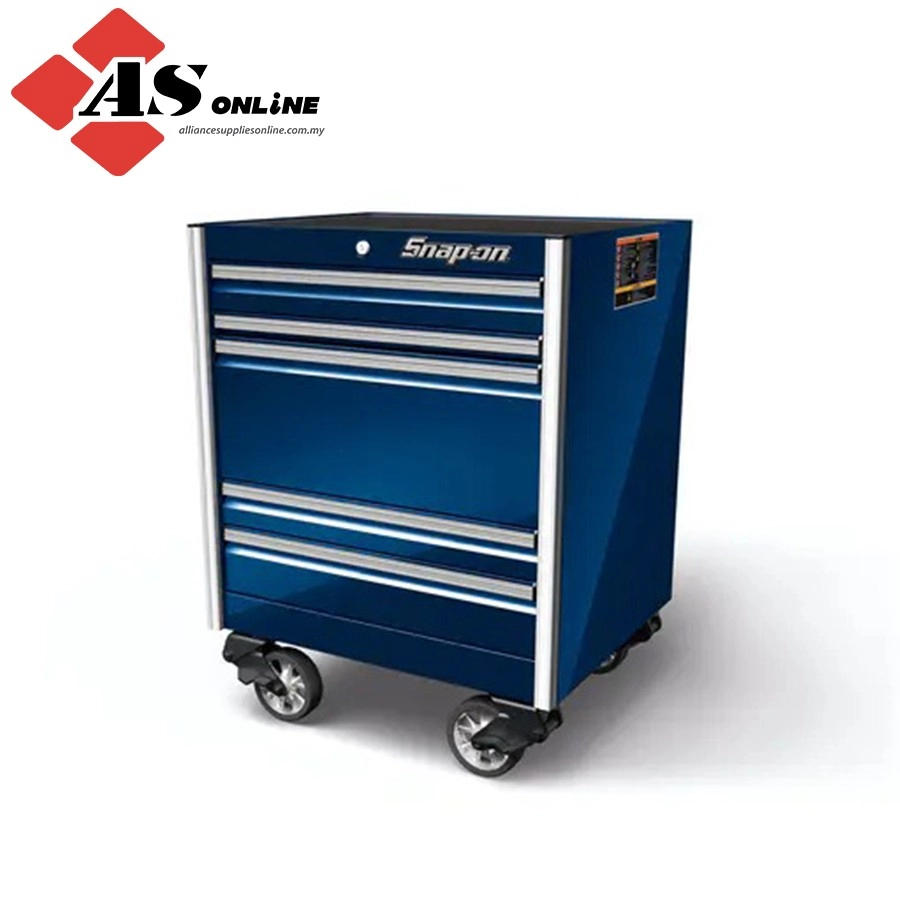 SNAP-ON 36" Five-Drawer EPIQ Series End Cabinet with PowerDrawer (Midnight Blue) / Code: KEEP361A0PDG