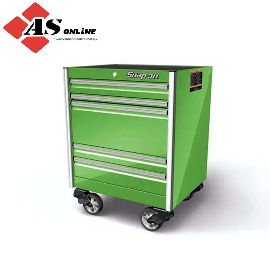 SNAP-ON 36" Five-Drawer EPIQ Series End Cabinet with PowerDrawer (Extreme Green) / Model: KEEP361A0PJJ