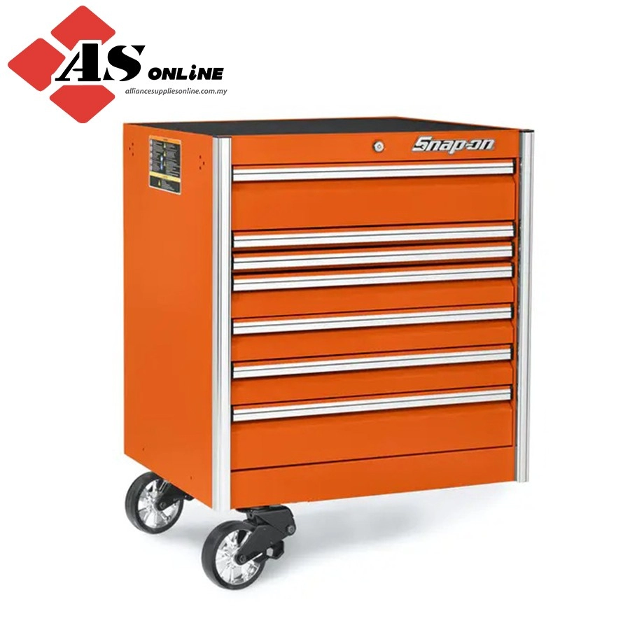 SNAP-ON 36" Seven-Drawer EPIQ Series End Cabinet (Electric Orange) / Model: KEEN361A0PJK