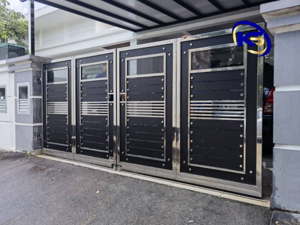 Folding Gate Jalan 5, Taman Delima 1, Kluang. Kluang Johor Main Gate  Johor Bahru (JB), Malaysia, Selangor, Kuala Lumpur (KL) Supplier, Suppliers, Supply, Supplies | Knight Services Enterprise Sdn Bhd