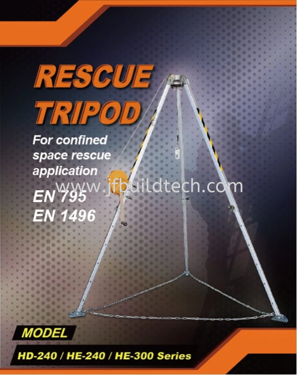 RESCUE TRIPOD C/W WINCH/CONFINED SPACE- HE240-35