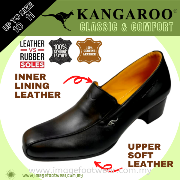 KANGAROO Full Leather 1inch Ladies Shoes- KL-5047- BLACK Colour KANGAROO Ladies Shoes Ladies Leather Shoes & Boots Malaysia, Selangor, Kuala Lumpur (KL) Retailer | IMAGE FOOTWEAR COLLECTION SDN BHD