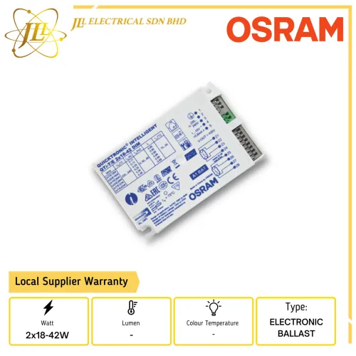 OSRAM OPTOTRONIC QTI-T/E 2x18-42W 220-240V DIMMABLE ELECTRONIC BALLAST