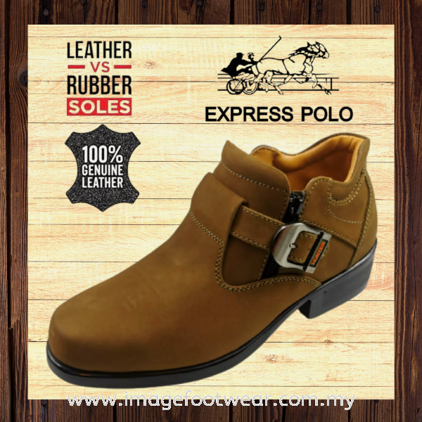 EXPRESS POLO Full Leather Men Shoe- LM-9550- KHAKI Colour EXPRESS POLO Full Leather Boots & Shoes Men Classic Leather Boots & Shoes Malaysia, Selangor, Kuala Lumpur (KL) Retailer | IMAGE FOOTWEAR COLLECTION SDN BHD