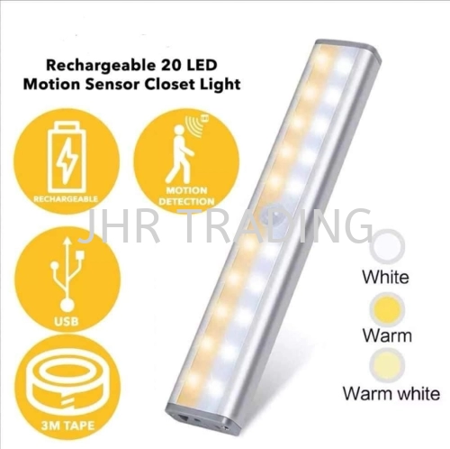 Rechargeable 20 LED Motion Sensor Closet Light