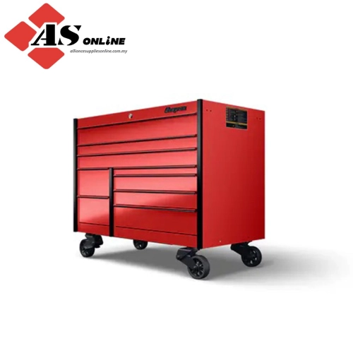 SNAP-ON 54" Nine-Drawer Double-Bank Masters Series Roll Cab with PowerDrawer and SpeeDrawer / Model: KMP1022ABPS