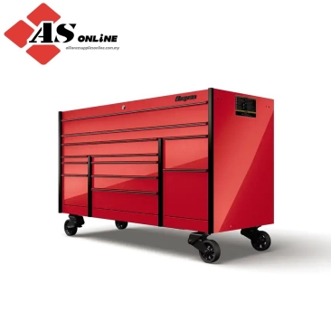 SNAP-ON 72" 12-Drawer Triple-Bank Masters Series Roll Cab with PowerDrawer and SpeeDrawer (Electric Orange) / Model; KMP1033BPS