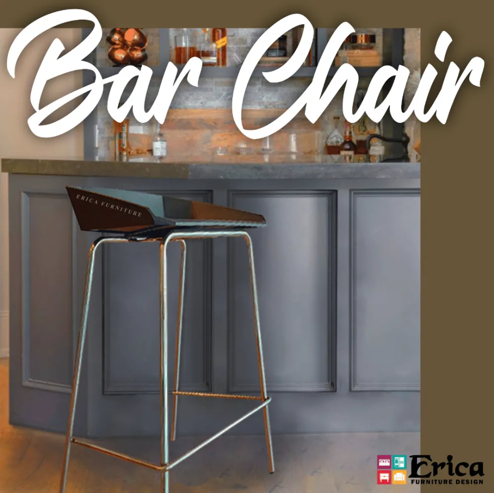 Erica Bar/High Chair - Black