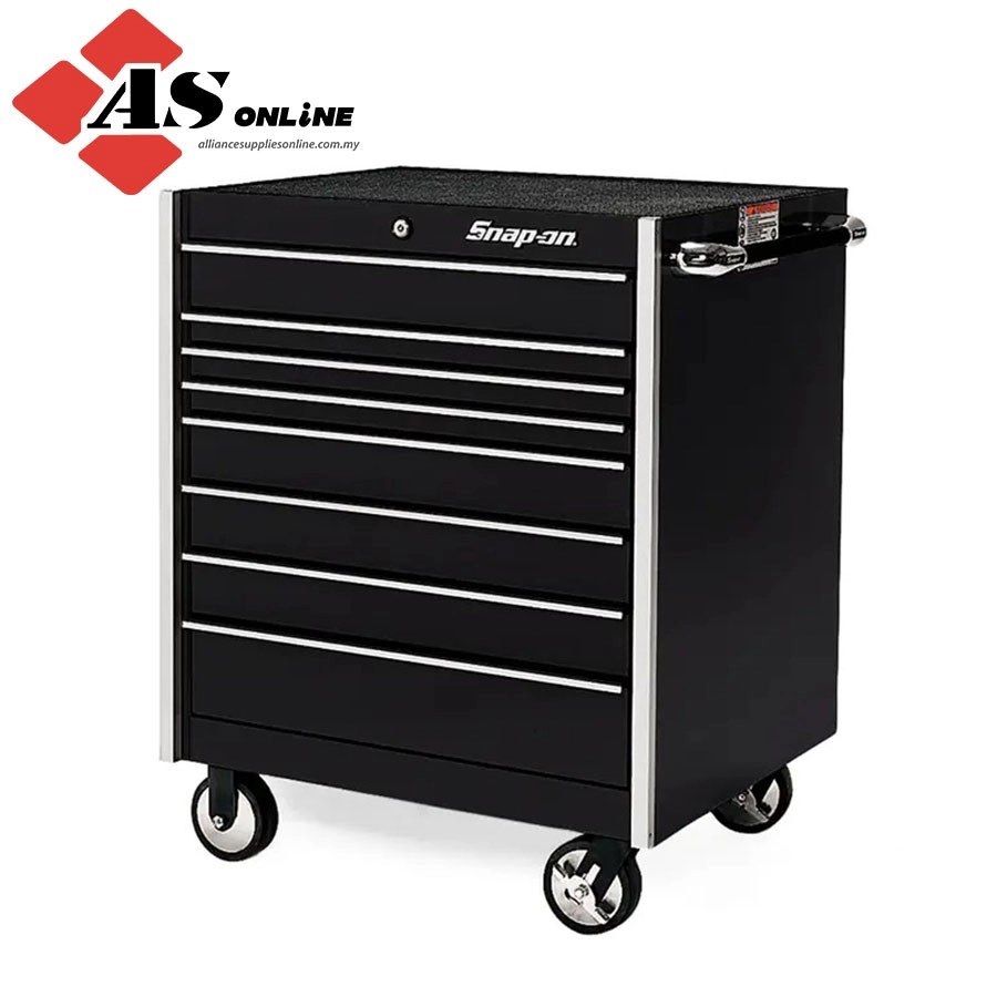 SNAP-ON 36" Eight-Drawer Single Bank Masters Series Roll Cab (Gloss Black) / Model: KRL1056DPC