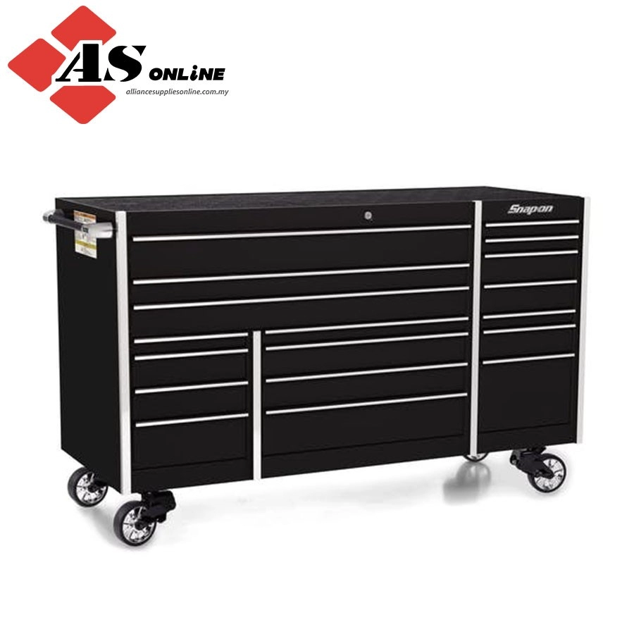 SNAP-ON 72" 18-Drawer Triple-Bank Masters Series Roll Cab (Gloss Black) / Model: KTL1023APC