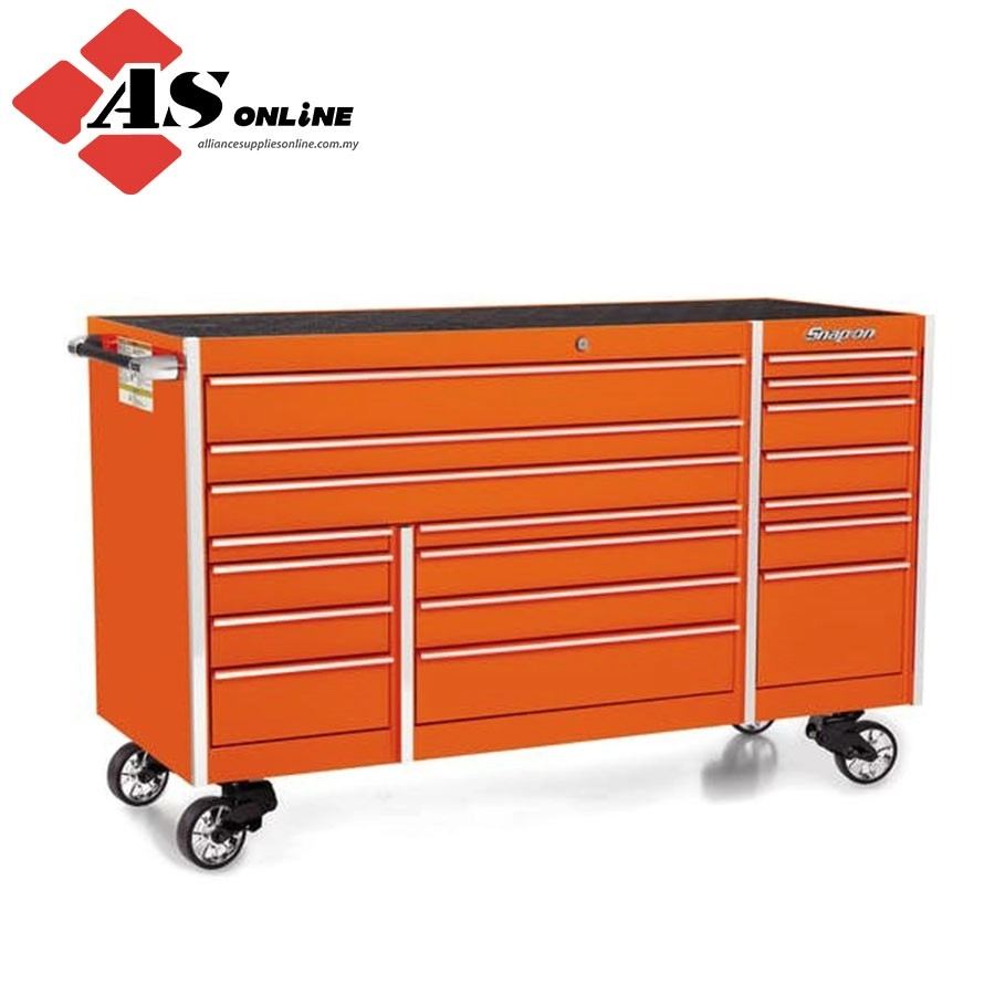 SNAP-ON 72" 18-Drawer Triple-Bank Masters Series Roll Cab (Electric Orange) / Model: KTL1023APJK