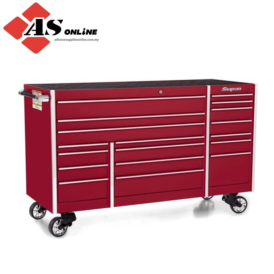 SNAP-ON 72" 18-Drawer Triple-Bank Masters Series Roll Cab (Candy Apple Red) / Model: KTL1023APJH