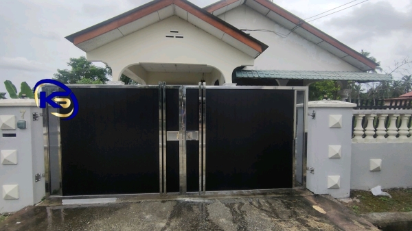 Swing Gate Lorong Makmor, Pontian Besar, Pontian. Pontian Johor Main Gate  Johor Bahru (JB), Malaysia, Selangor, Kuala Lumpur (KL) Supplier, Suppliers, Supply, Supplies | Knight Services Enterprise Sdn Bhd