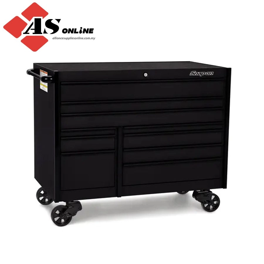 SNAP-ON 54" 10-Drawer Double-Bank Masters Series Roll Cab (Gloss Black with Black Trim and Blackout Details) / Model: KTL1022ABFI