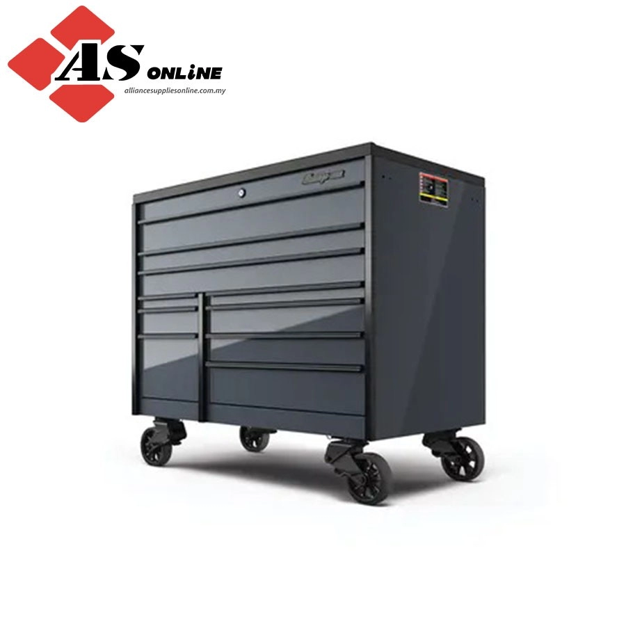 SNAP-ON 54" 10-Drawer Double-Bank Masters Series Bed Liner Top Roll Cab (Storm Gray w/ Black Trim) / Model: KTL1022APWZ7