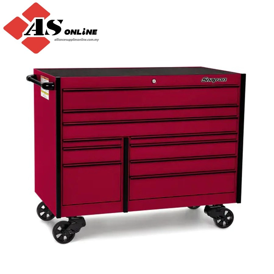 SNAP-ON 54" 10-Drawer Double-Bank Masters Series Roll Cab (Candy Apple Red with Black Trim and Blackout Details) / Model: KTL1022ABPS