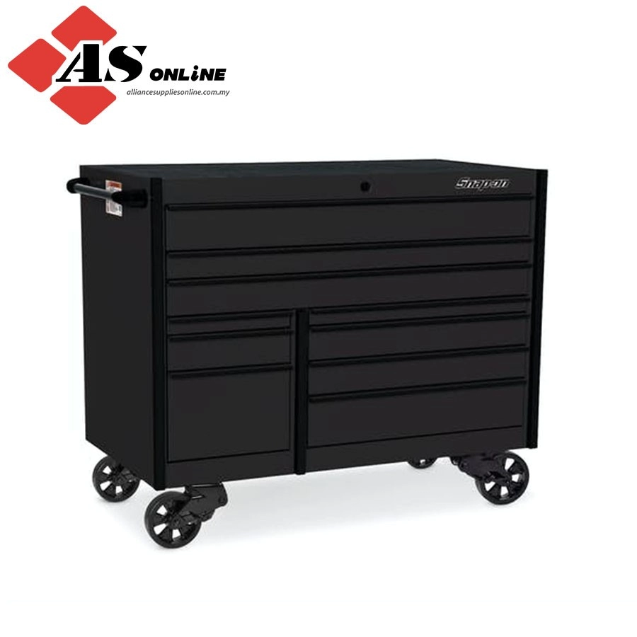 SNAP-ON 54" 10-Drawer Double-Bank Masters Series Roll Cab (Flat Black w/ Black Trim) / Model: KTL1022APOT