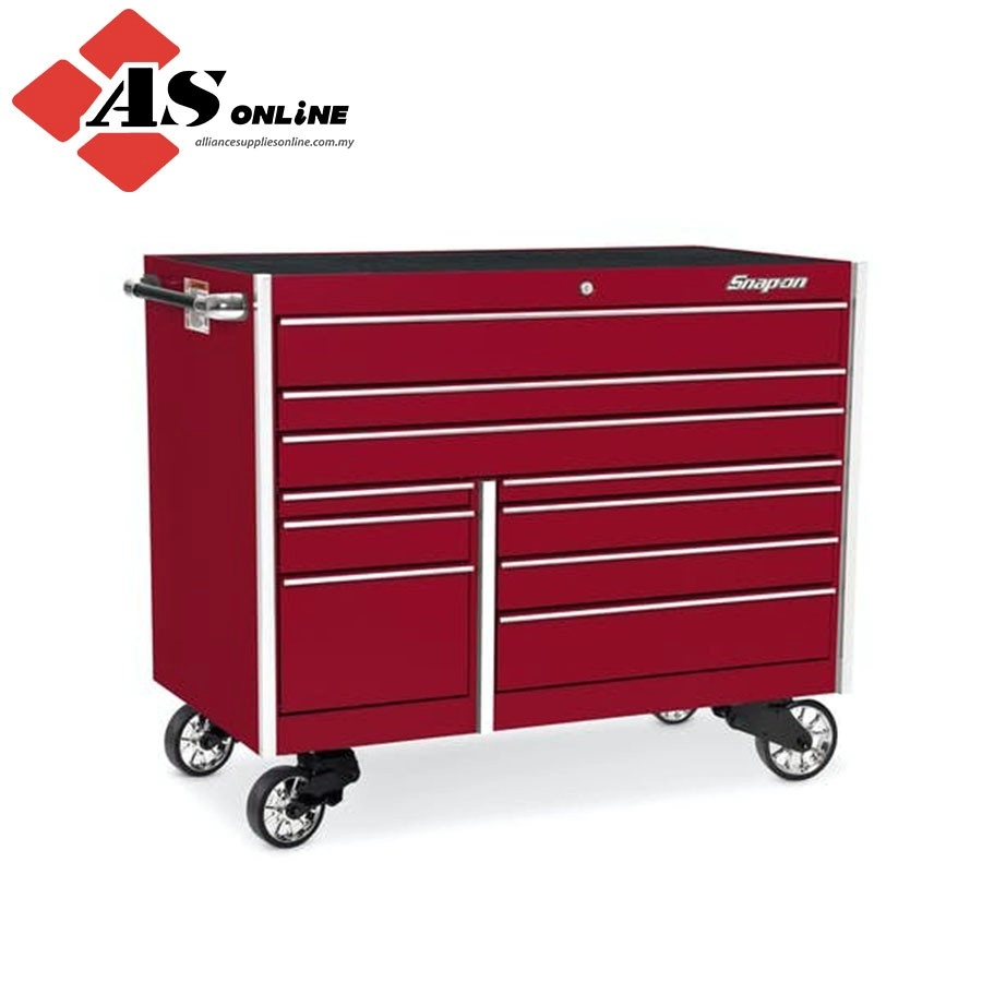 SNAP-ON 54" 10-Drawer Double-Bank Masters Series Roll Cab (Candy Apple Red) / Model: KTL1022APJH