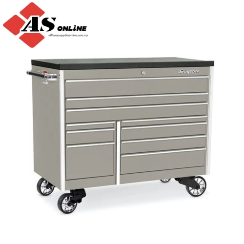 SNAP-ON 54" 10-Drawer Double-Bank Masters Series Bed Liner Top Roll Cab (Arctic Silver) / Model: KTL1022APKS7