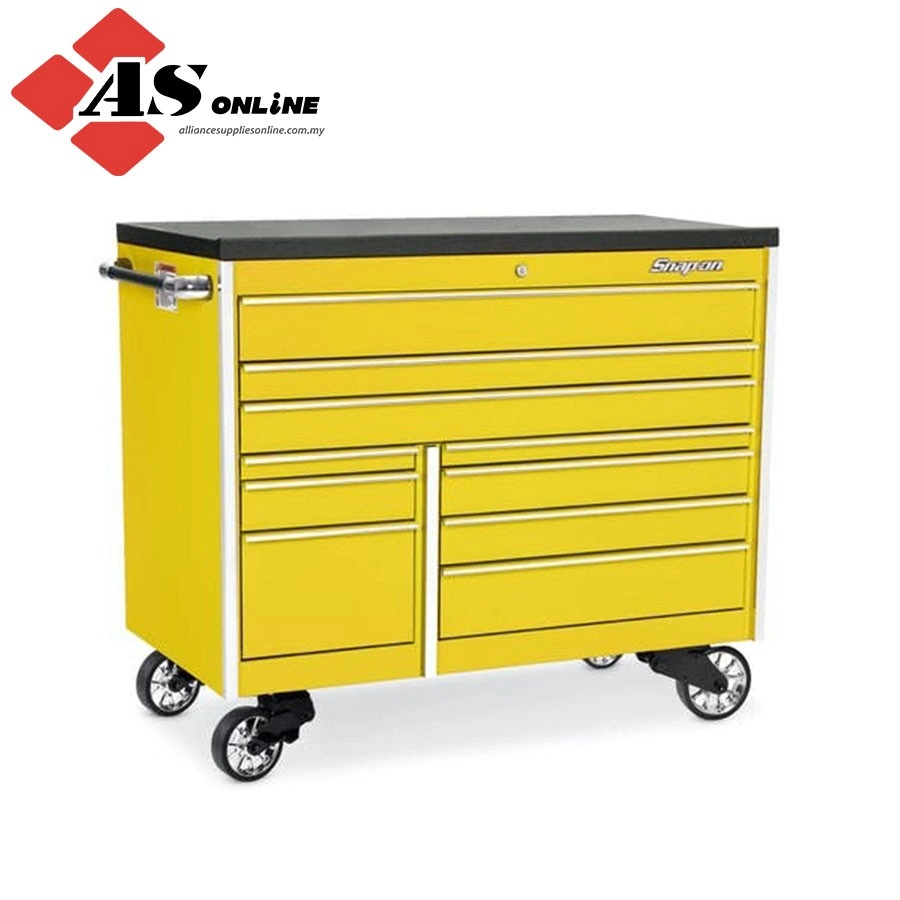 SNAP-ON 54" 10-Drawer Double-Bank Masters Series Bed Liner Top Roll Cab (Ultra Yellow) / Model: KTL1022APES7