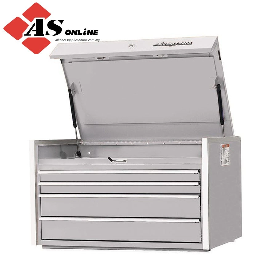 SNAP-ON 36" Four-Drawer Single Bank Masters Series Top Chest (Arctic Silver) / Model: KRL751PKS