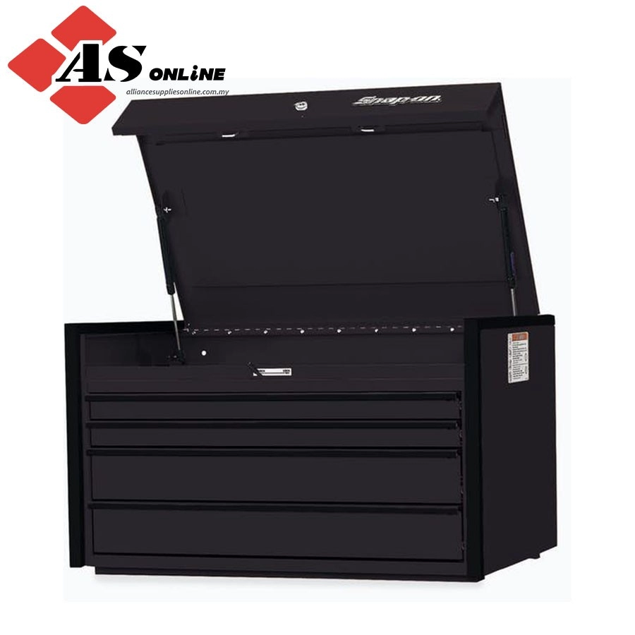 SNAP-ON 36" Four-Drawer Single Bank Masters Series Top Chest (Flat Black w/ Black Trim) / Model: KRL751POT