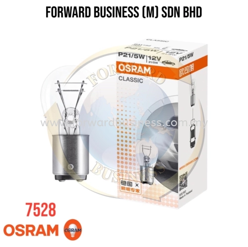 Original Osram 7528/7537 1016 12V/24V P21W Halogen Light Car Bulb