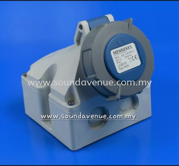 Mennekes 9105 Wall mounted socket with TwinCONTACT . 16A 3P 230V 6H IP67  Mennekes Germany CEE Connector Kuala Lumpur (KL), Malaysia, Selangor, Pudu Supplier, Supply, Supplies, Manufacturer | Sound Avenue Sdn Bhd