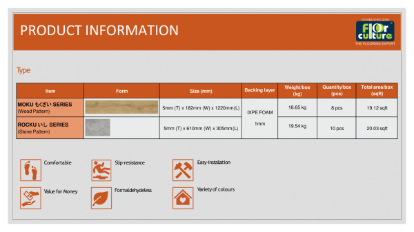 PRODUCT INFORMATION & BENEFITS [MUJI] 6MM SPC FLOORING Vinyl Flooring Selangor, Kuala Lumpur (KL), Malaysia, Subang Jaya Supplier, Suppliers, Supply, Supplies | Floor Culture Holdings Sdn Bhd