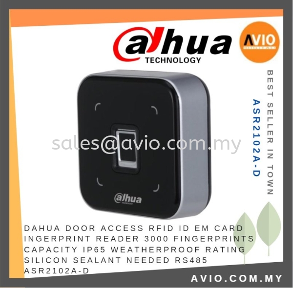 Dahua Door Access RFID ID EM Card Fingerprint Reader 3000 Finger IP65 Weatherproof Silicon Sealant Need RS485 ASR2102A-D Door Access Accessories DOOR ACCESS Johor Bahru (JB), Kempas Supplier, Suppliers, Supply, Supplies | Avio Digital