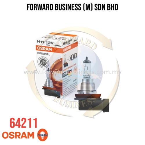 64211 H11 12V 55W OSRAM PGJ19-2 3200K Original Line Bulb Halogen Headlight Auto Lamp OEM Quality(1 bulb)