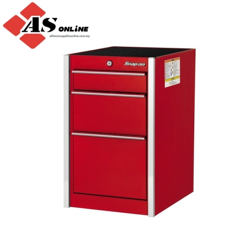SNAP-ON 19-3/4" Three-Drawer Masters 7000 Series End Cabinet with PowerDrawer (Red) / Model: KMP7099PBO