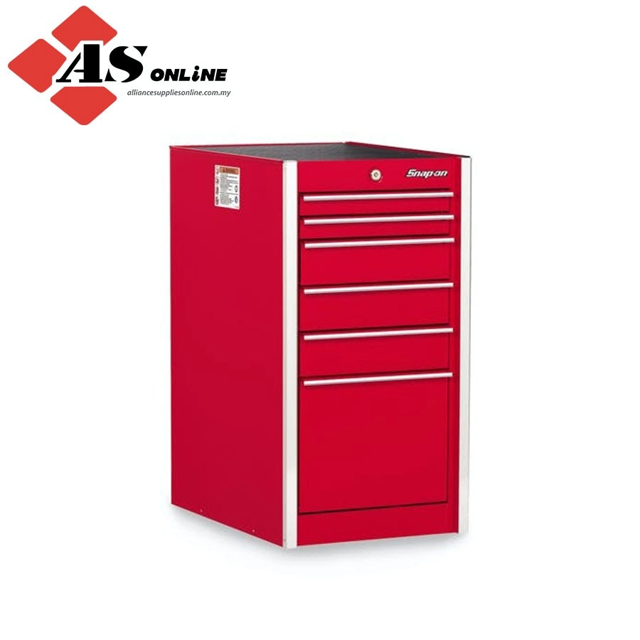 SNAP-ON 19" Six-Drawer Single Bank Masters Series End Cabinet (Red) / Model: KRL1098PBO