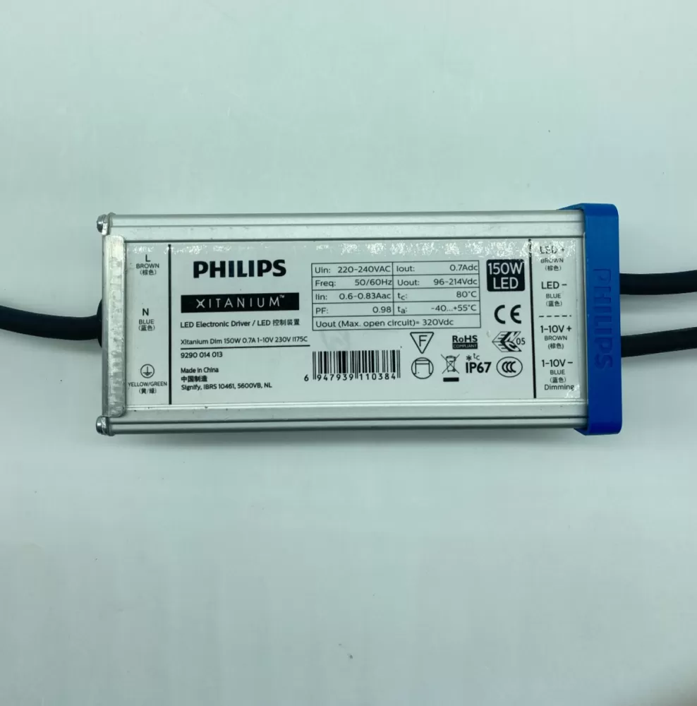 PHILIPS XITANIUM DIMMABLE LED ELECTRONIC DRIVER BALLAST 150W 0.7A 1-10V 230V I175C 9290014013