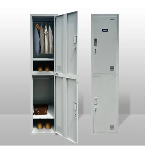 Locker Metal hanging Cloth 2 compartment besi Asrama Sekolah Kilang Cabinet Askar GOverment Approve - Penang Metal Locker Supplier