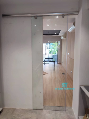 Frameless Hanging Sliding Door 