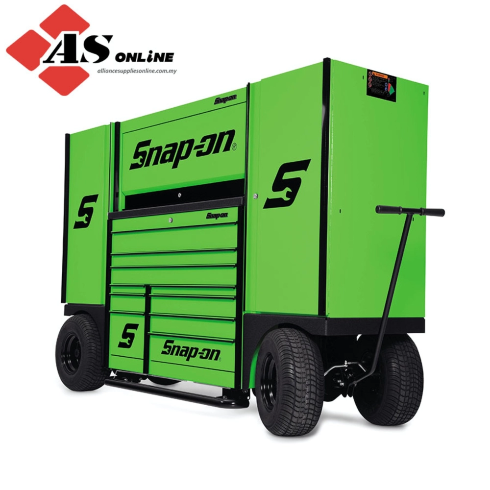 SNAP-ON Double-Bank Tool Utility Vehicle with Workstation Riser (Extreme Green with Black Trim and Blackout Details) / Model: KTP1022ABKG7