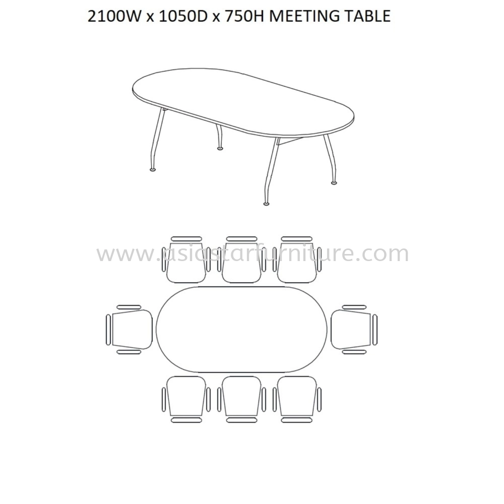 MADISON CONFERENCE MEETING TABLE 