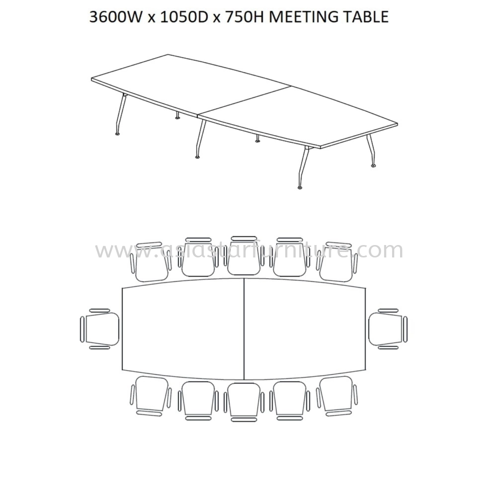 MADISON CONFERENCE MEETING TABLE 