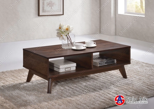 CT1666-5(KD) Walnut Mid-Century Modern Coffee Table