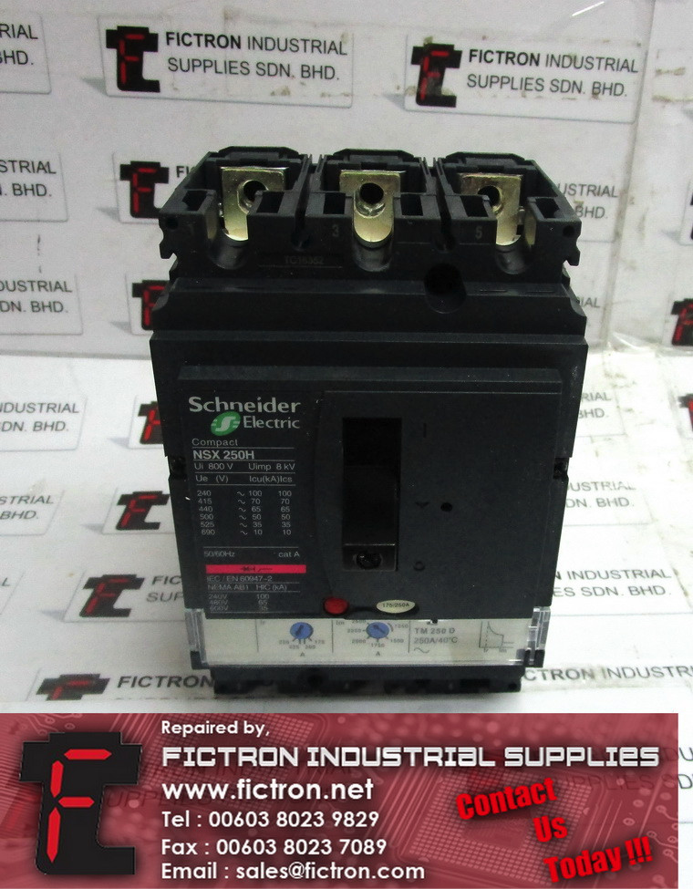 NSX 100-160-250 NSX100160250 SCHNEIDER ELECTRIC Circuit Breaker Supply Malaysia Singapore Indonesia USA Thailand