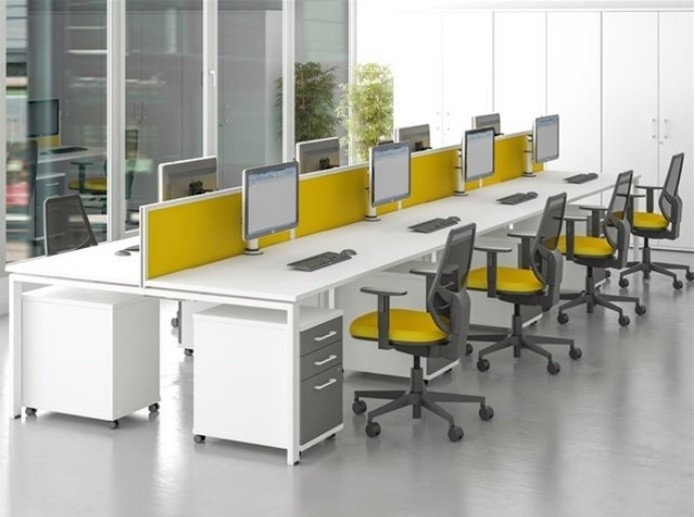 8 cluster modern office workstation with divider panel Office furniture  selangor Office Workstation Malaysia, Selangor, Kuala