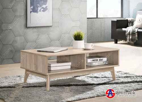 CT63031(KD) Natural Mid-Century Modern Coffee Table