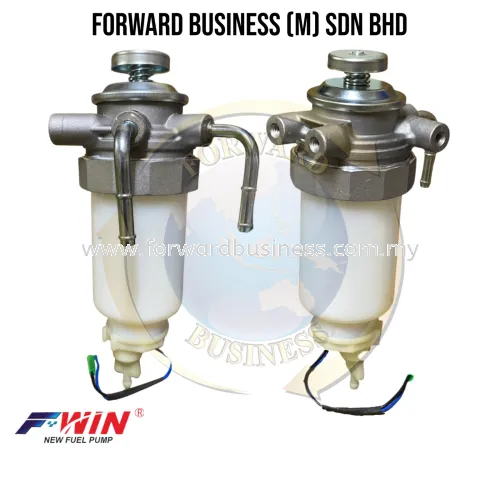 KDF-126-1 DIESEL FUEL FILTER PRIMER PUMP FOR I/NHR, TFR, HICOM 2.8, 4.3 ASSY W/SWITCH (8MM PIPE DOWN) (F-WIN) (TAIWAN)