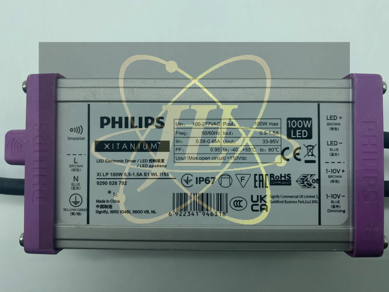 PHILIPS XITANIUM XI LP LED ELECTRONIC DRIVER BALLAST DIMMABLE 100W 1 ...