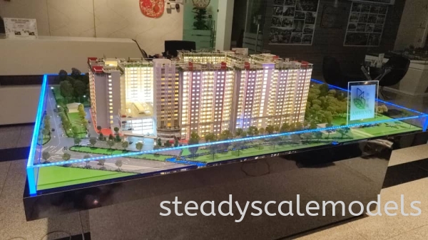 150 Scale Faithview Kuala Lumpur (KL), Malaysia, Selangor, Kepong Architectural, Building, Model | Steady Scale Models