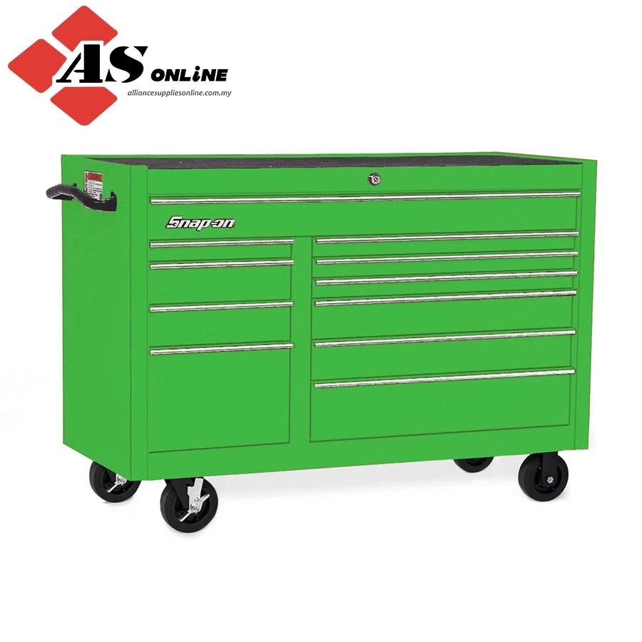 SNAP-ON 55" 11-Drawer Double-Bank Classic Series Roll Cab (Extreme Green) / Model: KRA2411PJJ