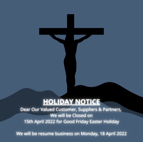 Holiday Notice - Good Friday